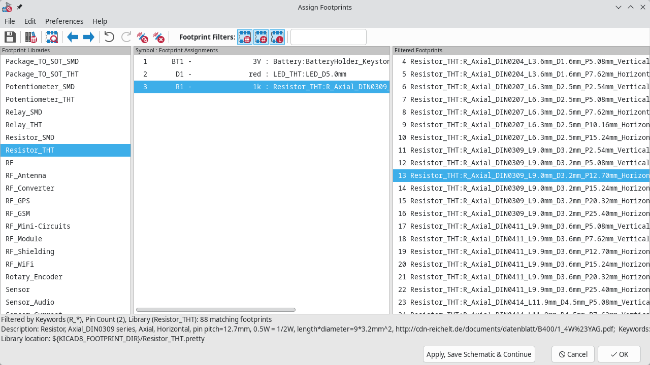 Assign Footprint Tool