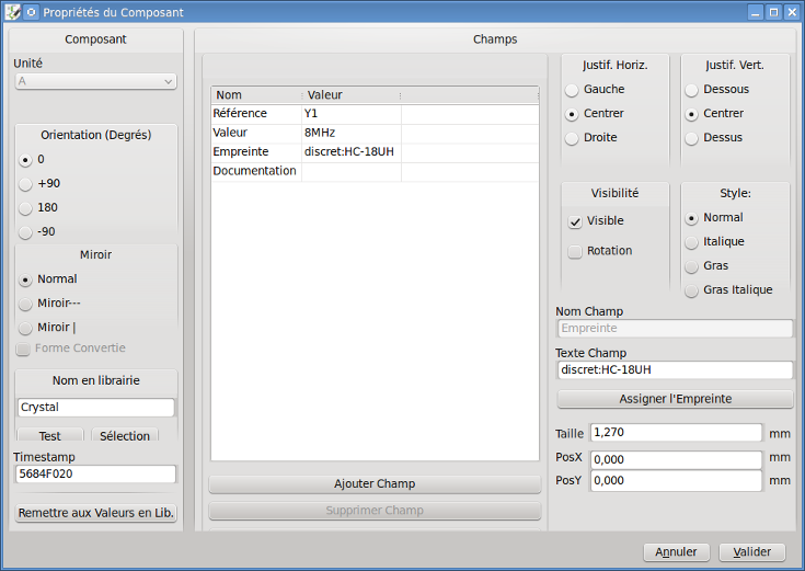 Symbol Properties dialog