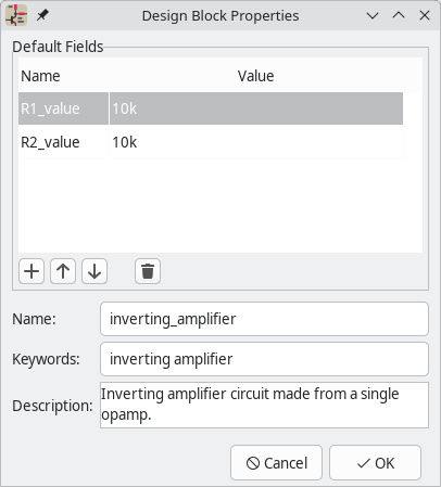 design block properties