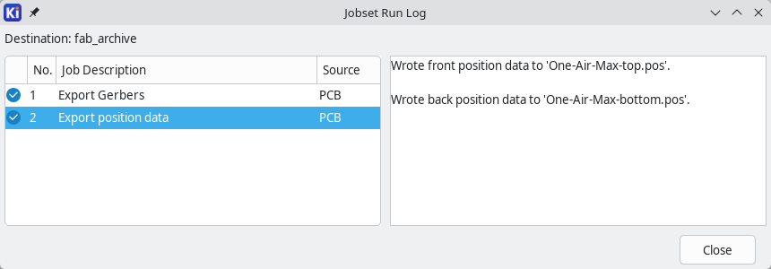 jobset run log
