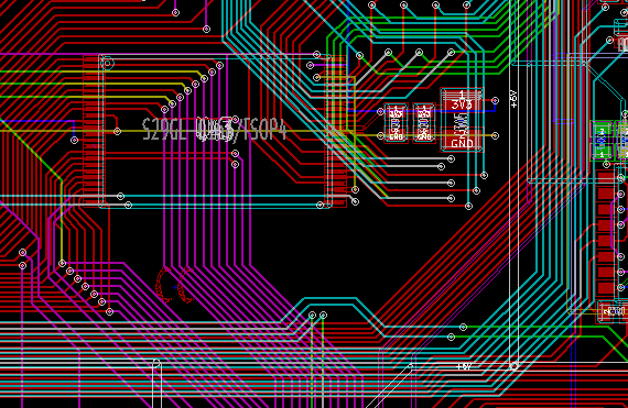 Pcbnew copper layers contrast normal