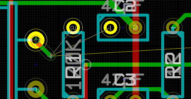 Pcbnew creating new track