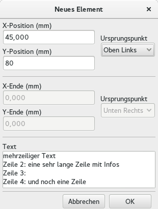 options multi line