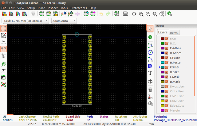 Modedit main window