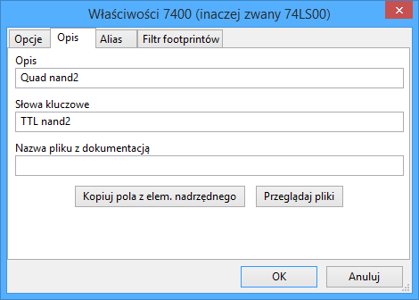 Pole wprowadzania opisu