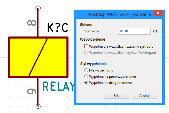 Wyłączona opcja współdzielenia