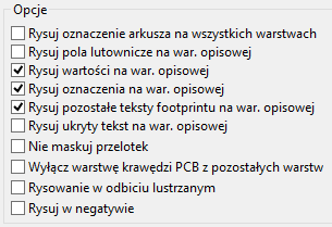 Pcbnew plot options other formats