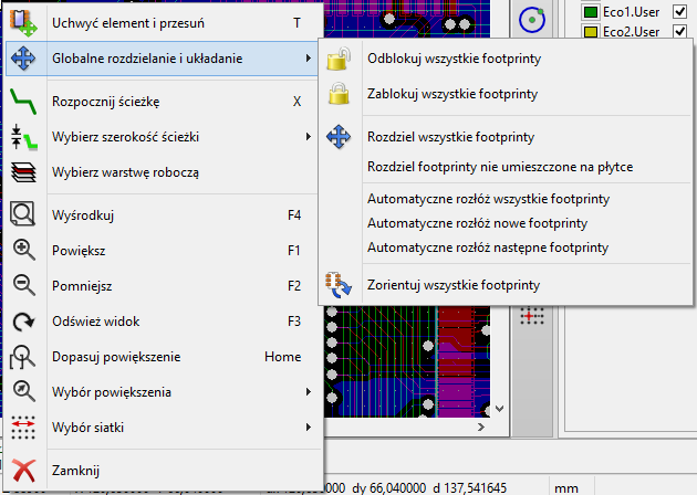 Pcbnew popup footprint mode