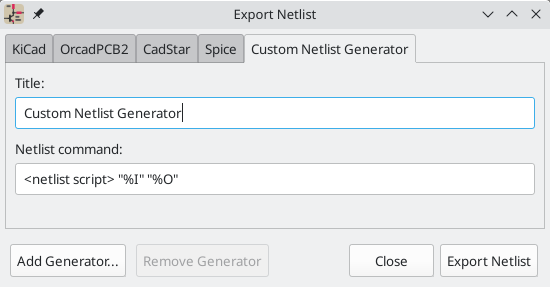 Custom Netlist Generator