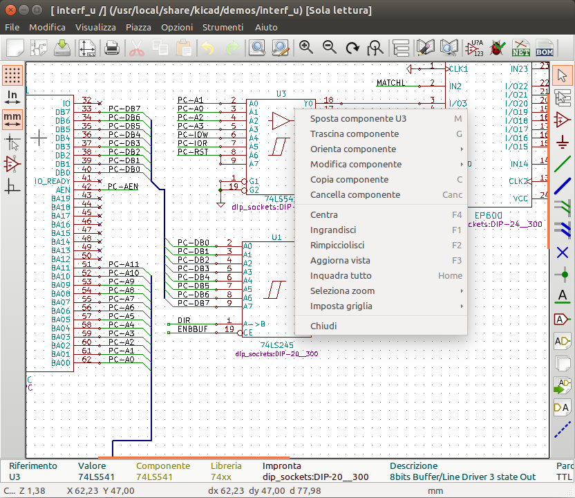 Panoramica editor degli schemi elettrici