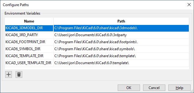 configure path dlg