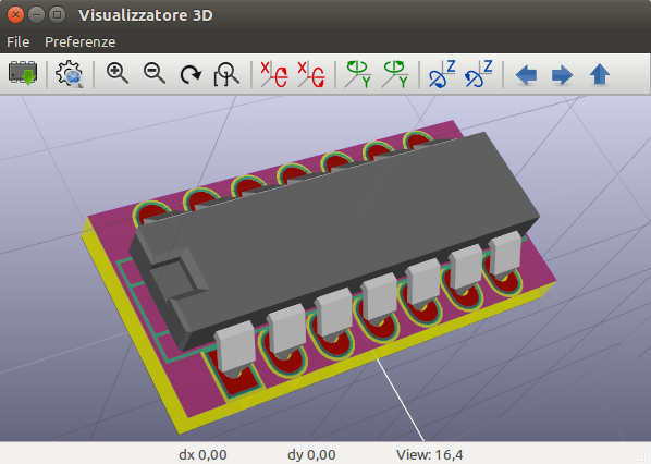 Vista modello 3D