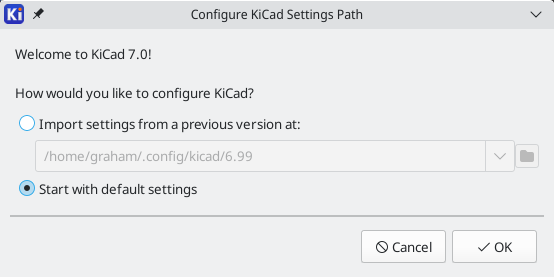 configure settings
