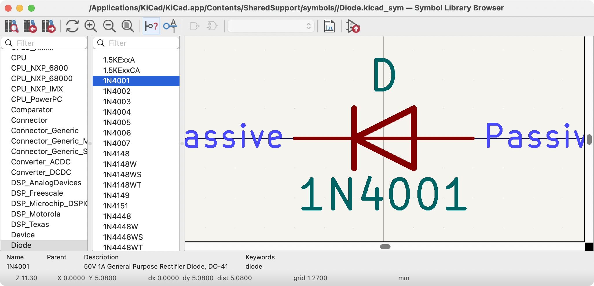 Symbol Library Browser