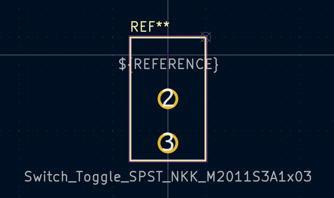 completed switch footprint