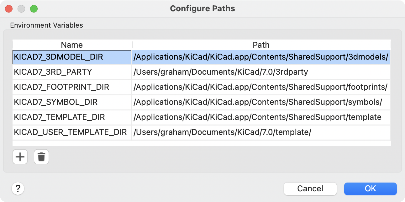 configure path dlg