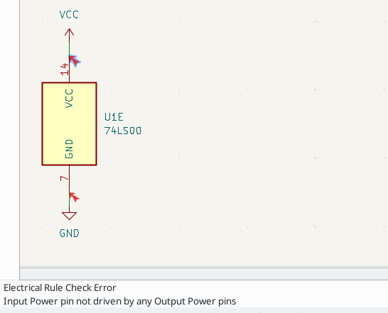 Power pins and error flags