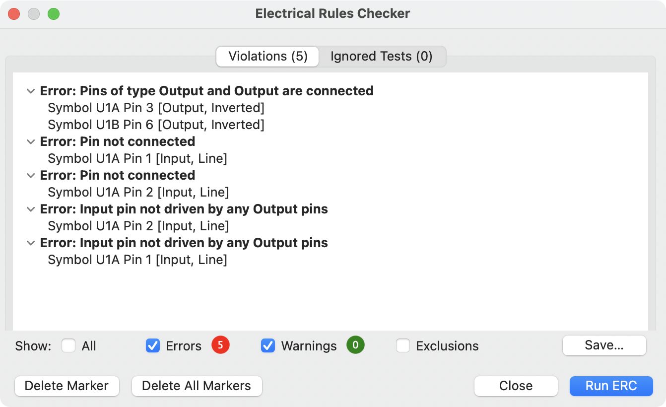 ERC dialog