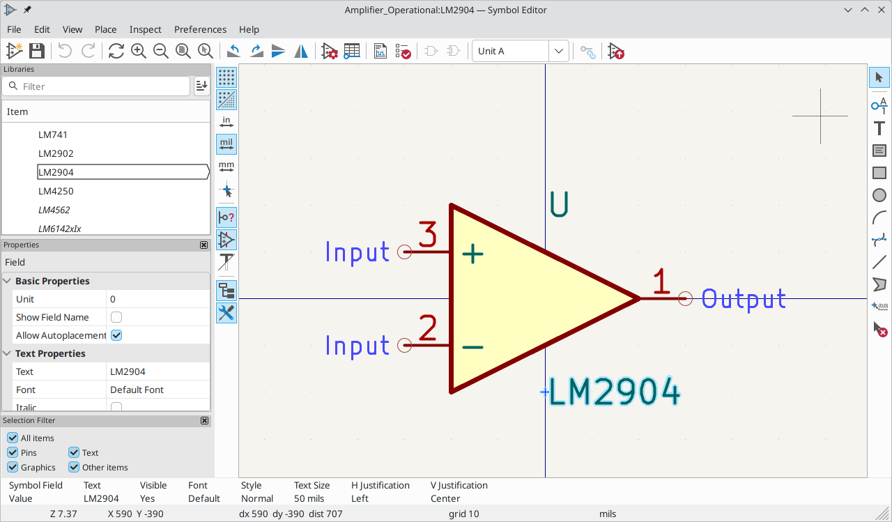 Symbol Editor main window