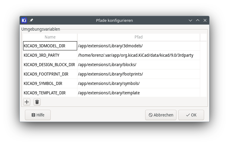 configure path dlg