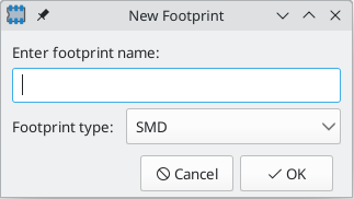 footprint editor new footprint