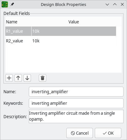 design block properties