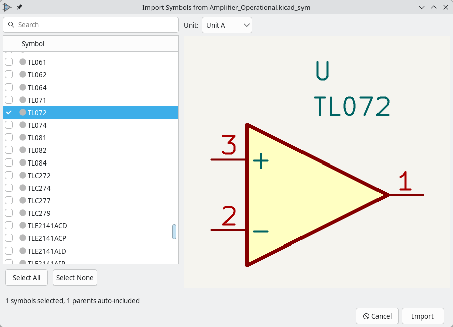 import symbols