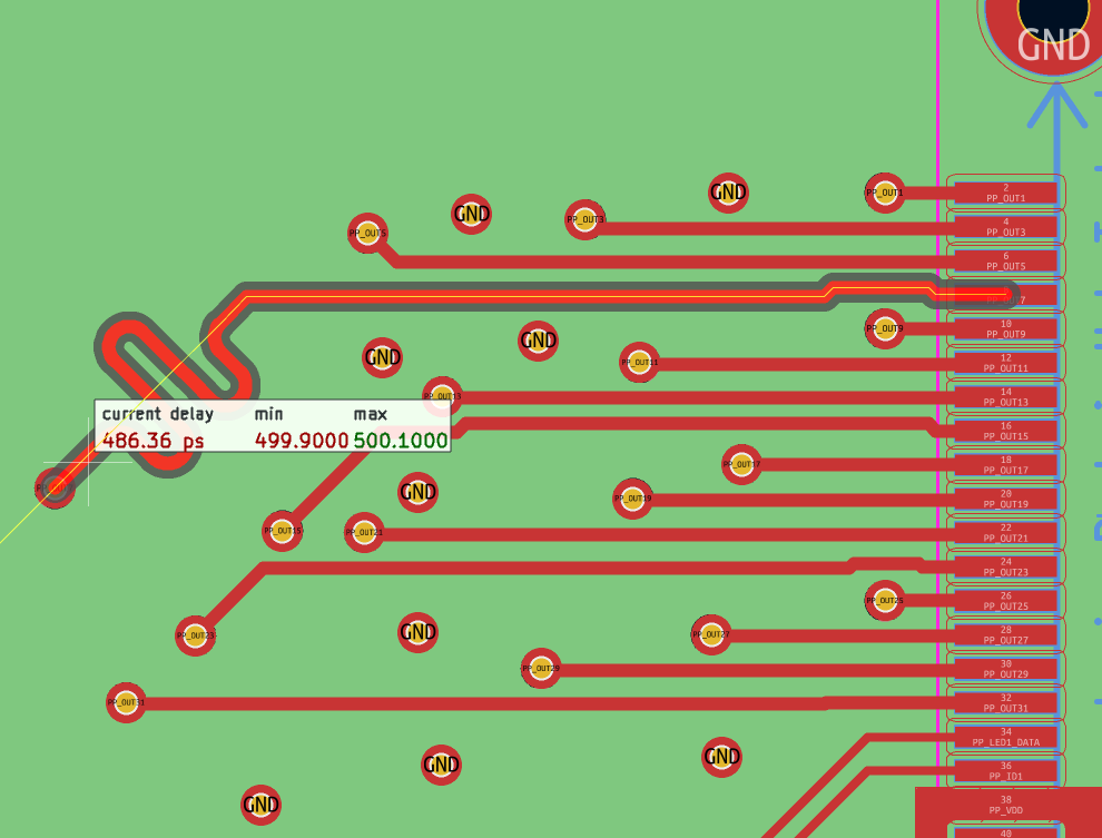 pcbnew time domain tuning